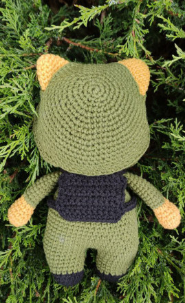 Knitted toy &quot;ZSU Сat&quot;