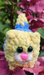 Knitted toy "Gingerbread cat" little